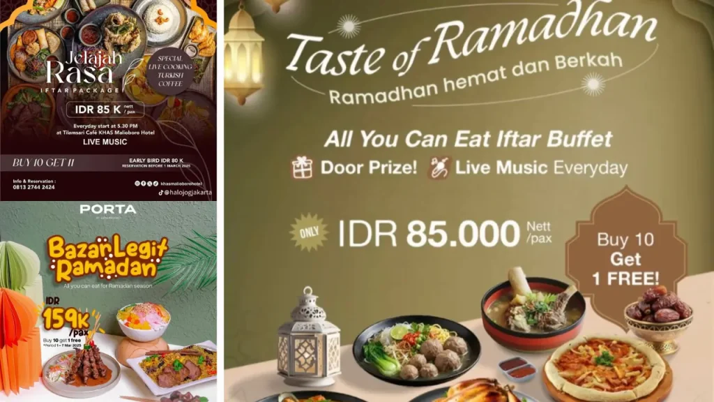 Mulai 30 ribu! Ini Daftar Promo Kuliner Buka Puasa dan Sahur Jogja 2026